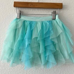 OshKosh B'gosh Turquoise Tulle Mini Skirt
